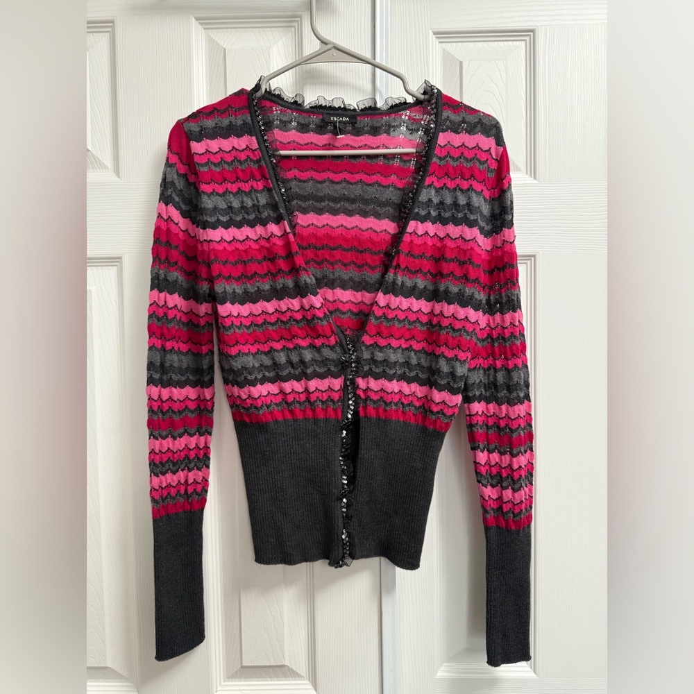 Vintage Escada Cardigan Sweater Women Small